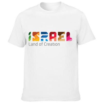 China Viable Viable Customize Design Style Logo 100% Cotton Men's T-Shirt Israel Land Digital Printing for sale