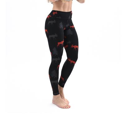 China 3D Digital Printing Soft Soft Ladies Printed Fitness Wear Workout Leggings American High Waist Kull Active Yoga Leggings for sale