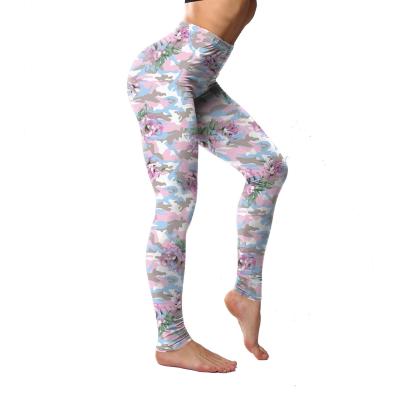 China Soft Soft High Waist Yoga Pants Seamless Women Polyester Printing Leggings Sports Fitness Yoga Leggings for sale