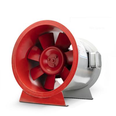 China Hotels Hongke HTF-I-5 Industrial Axial Flow Fire Exhaust Fan High Temperature Resistance Single Speed ​​Double Speed ​​Fan for sale