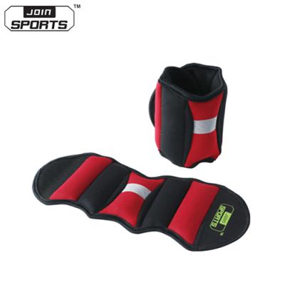 China Body Fit China Factory Adjustable Fitness 0.5/1/2/2.5/3KG Sand Wrist Ankle Weights for sale