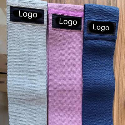 China Custom Logo Eco-friendly Logo Belt Booty Hip Exercise Training Bands Loop Resistance Yoga Band Gym Fitness for sale