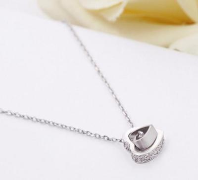 China 2016 Trendy Women's Sweetheart Necklace Fashion Silver Long Chain Necklace for sale