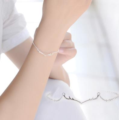 China 925 Popular Silver Elks Shape Bracelet High Quality Sweet And Simple Fashion Cute Women for sale