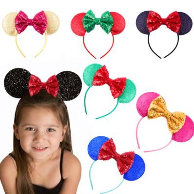 China Wholesale Cute Animal Mouse Ear Headband Christmas Popular Headband for sale