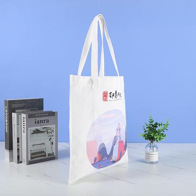 China Custom High Quality/Multifunctional/Tote Canvas Cotton Plain Logo Printing Zipper Closure Bag With Zipper Hand Shopping Bag Advertising Bag Large Capacity for sale