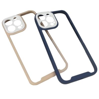 China CaseBuddy Soft TPU PC Back Panel Soft View Cell Phone Case Camera Sliding Lens Protective Phone Case With Camera Lens Tempered for sale