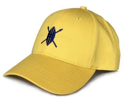 China Hat 100%,outdoor wear embroidery logo flat wholesale cotton COMMON color baseball cap yellow baseball caps for sale