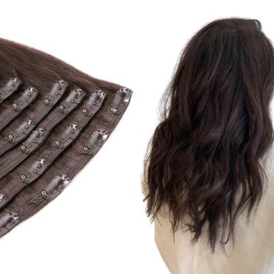 China Silky Straight Lace Clip In Virgin Human Remy Hair Hair Extensions Clip In for sale