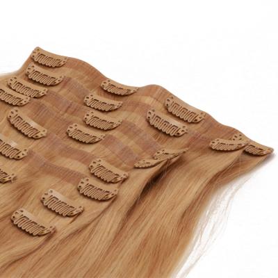 China Silky Straight Clip On Virgin Human Remy Hair Clip In Hair Extensions for sale