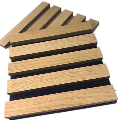 China Contemporary High Quality Akupanel Soundproof Acoustic Foam Ceiling Wall Studio Pet Sound Absorbing 3D Wood Slat Wool Panels for sale