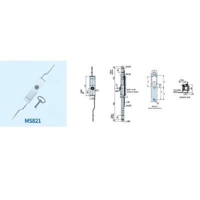 China Electrical Cabinet MS821 Swing Handle Zinc Alloy Electric Cabinet Plane Locks With Main Factory Sale for sale