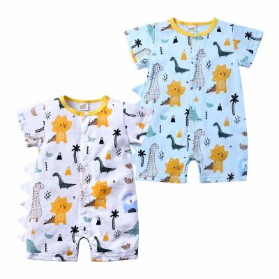 China Cozy Baby Clothes Summer Newborn Short Sleeve Jumpsuit Unisex Cotton Clothes Baby Rompers Boys Girls Overalls for sale