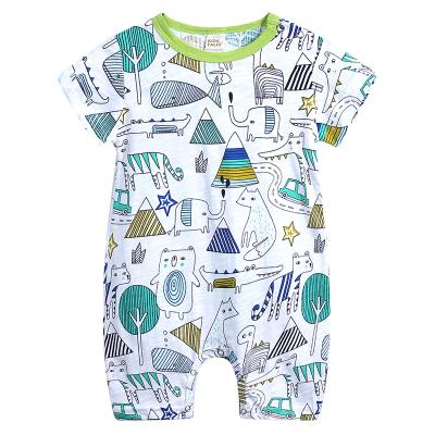 China Cozy Baby Clothes Cheap Baby Romper Cotton Short Sleeve Baby Clothes Summer Unisex Baby One Piece Clothes Girl and Boy Jumpsuit for sale