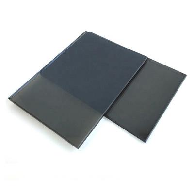 China Modern Factory Wholesale Home Decorative Black Colored Tempered Glass Panels for sale