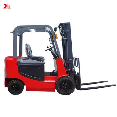 China 4 Meter Electric Reach Truck Forklift Powered By 48V Battery Four Wheels zu verkaufen