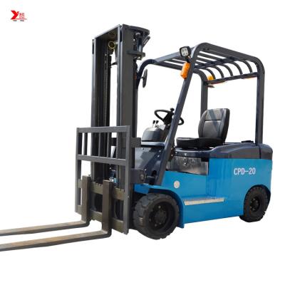 China Four Wheel Electric Fork Truck For Warehouse Container for sale