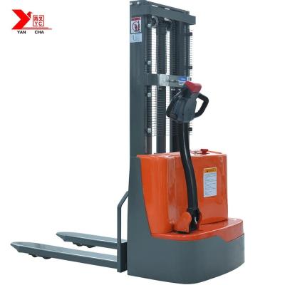 China Hot Sale Walkie Type Stacker Electric Forklift Reach Walk Behind zu verkaufen