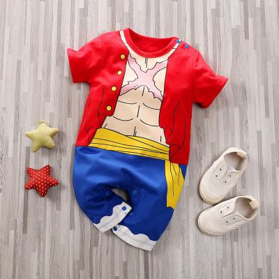 China 100% Cotton 100% Cotton Baby Bodysuit Summer Shorts Sleeve Kids Romper Boy Baby Romper Baby Clothes Newborn Clothes for sale