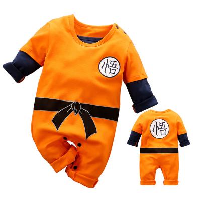 China Personality Baby Overalls Anime Boy Long Sleeve Spring Cotton Breathable Hot Sale Orange Wholesale for sale