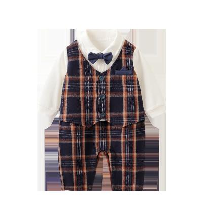 China Cotton 100% 2022 cotton male new western style handsome gentleman clothes spring clothes newborn clothes for sale