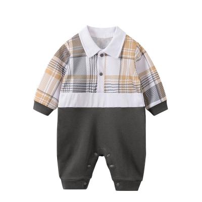 China 2022 100% Cotton Gentlemen's Baby Clothes Knitted Mens Baby Long Sleeve Clothes for sale