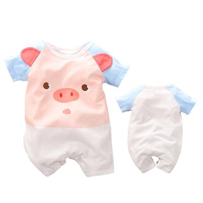 China Cartoon short sleeve summer baby clothes pig thin cute hot sale cartoon bra wholesale customization for sale