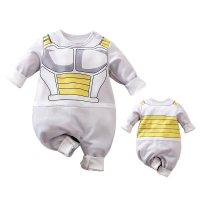 China Silver Breathable Cosplay Anime Cotton Personality Baby Romper Long Sleeve Hot Sale Wholesale for sale