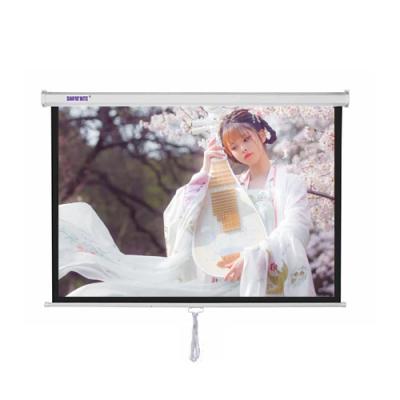 China SNOWHITE BX-3V072MMV 72 inch 4:3 manual, manual cinema screen projector and projection screen for sale