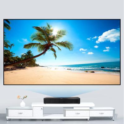 China View SNOWHITE 120 throw ultra short fixed frame alr projection screen pet crystal alr BX-SM120HELFH-AK for sale