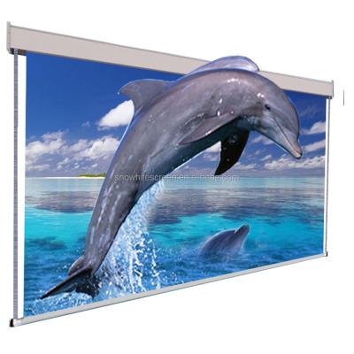 China SNOWHITE BX-SN200BHH-TR 200 Inch Electric 16:9 Motorized Cinema Projector Screen for sale