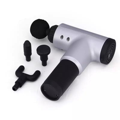 China Wholesale Portable Hand Grip Tissue Fascia Muscle Vibrating Body Massager Gun with 4 Massage Heads for sale