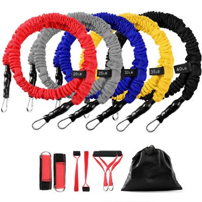 China High Quality Wholesale Home Multifunctional Yoga Exercise 150lb Fitness Resistance Bands Set for sale