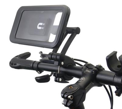 China Adjustable Waterproof Navigator Mobile Phone Holder For Motorcycle Waterproof Cell Phone Holder GPS Mount Bracket for sale