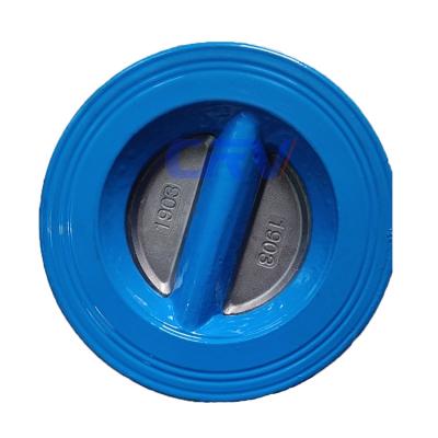 China General DN500 20 Inch Stainless Steel Hydraulic Double Disc Flap Wafer Sewage Check Valve for sale