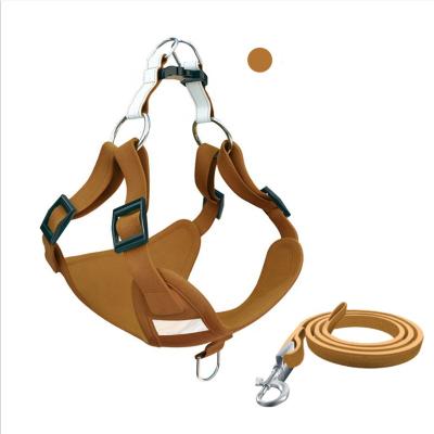 China Simple Design Sustainable Reflective Dog Harness Training Cooling Vest With Leash for sale