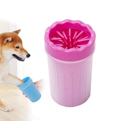 China Viable 2 in 1 Soft Silicone Pet Foot Seal Cleaner Cup for Dog Cat Grooming with Muddy Dirty Paws for sale