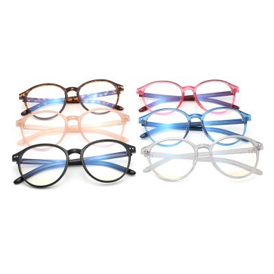 China 2022 Trendy Anti Blue Light Frames Round Fashion Unisex Frames Blue Light Glasses Clear Frame Anti Blue Light Blockers Computer Glasses for sale