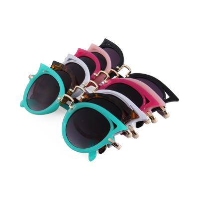 China Fashion sunglasses green frame vintage retro children's sunglasses 2021 newest 2018 fashion style for sale