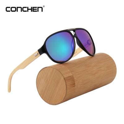 China Custom designer sunglasses 2021 new hot sale luxury fashionable bamboo temple designer sunglasses for sale