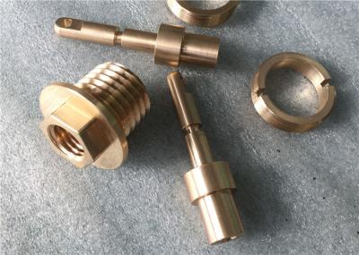 China Fabrication Precision Brass Precision Parts , Knurling Brass Forging Parts for sale