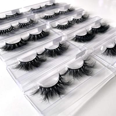 China Handmade 3d Mink Eyelashes Thick Thick 25mm Mink Lashes False Eye Lashes Extensions Makeup for sale