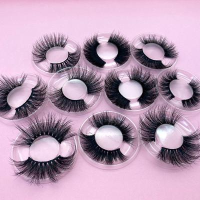 China Natural mink lashes natural wholesale seller 25mm mink lashes3d lashes 25mm fluffy eyelash for sale