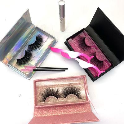 China Deeply Mink Eyelashes 100% Eyelash Box20mm Lashbook Lahes of 3 Pairs for sale