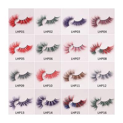 China Colorful Color Rocket Lashes Extension Colorful Color Mink Lashes for sale