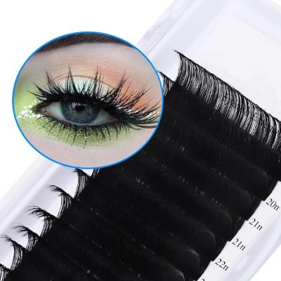 China Mink / 1s Volume Eyelash Extension Individual Private Label Silk Eyelash Fast Blossoming Easy Fanning Silk Fans for sale