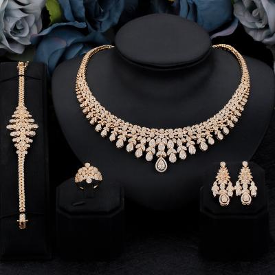 China Luxury High Quality Dubai Classic Charm Cubic Style Women's Necklace D.C.A. CZ Zircon Bridal Accessories Drop Shipping for sale