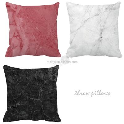 China Simple Hot Popular Design Marble Grain Printed Custom Luxury Cushion Cover For Sofa Seat Bed Decorative Pillow Cover for sale