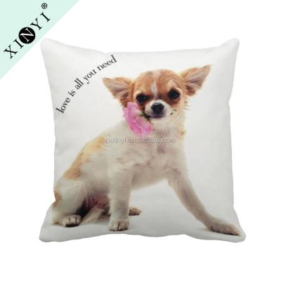 China Eco-friendly Custom Sublimation Printing Cushion Covers Wholesale Design Animal Throw Fancy Dog Pillow Covers for sale