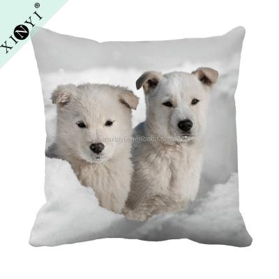 China Eco-friendly Fashion Modern Animal Dogs Printed Pillow Case Cushion Covers High Quality Decorative Sofa / Cushion Cover For Office Chair for sale